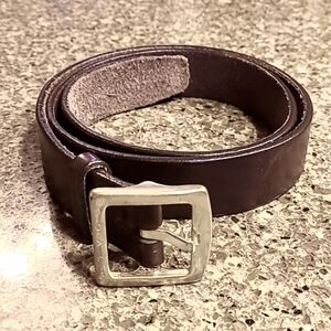 Coach Vintage Leather Belt Brown with Brads Buckle SZ L Made in Italy  Style 854